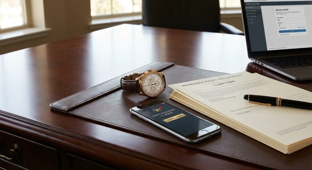 Luxury watch insurance claims process for theft or accidental damage