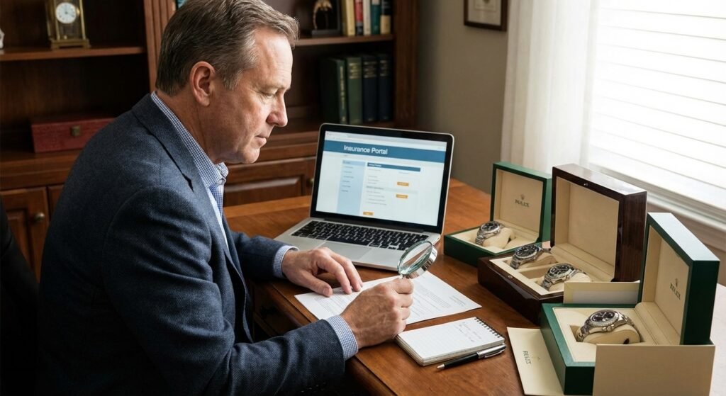  Updating luxury watch insurance coverage as collections grow