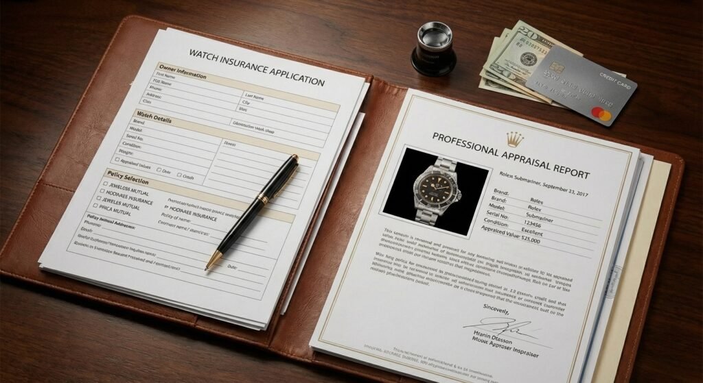  Appraisal and documentation process for luxury watch insurance