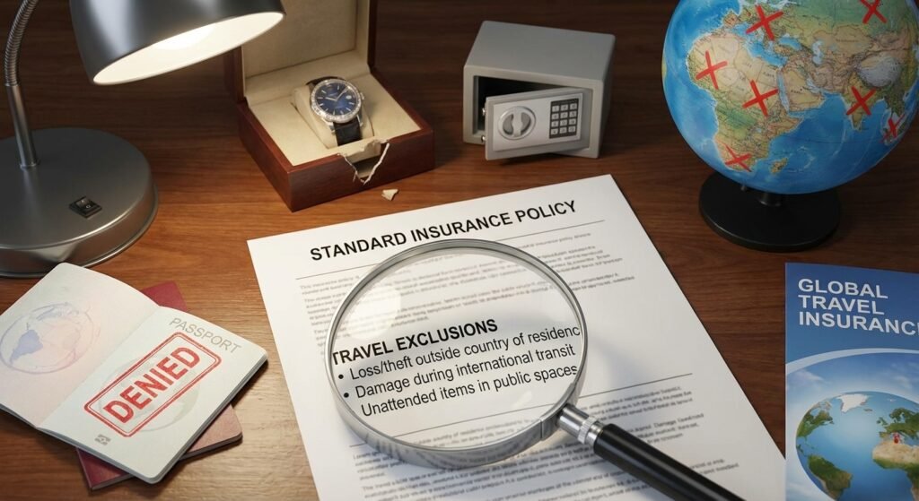  Travel exclusions and limitations in luxury watch insurance policies