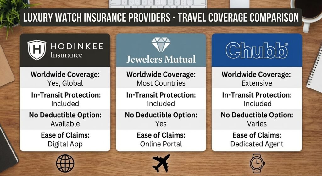  Comparison of luxury watch insurance providers for international travel