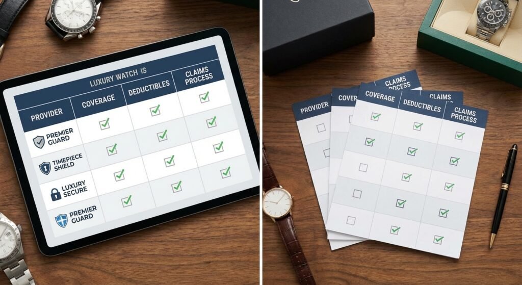  Comparison of luxury watch insurance providers that cover mysterious disappearance