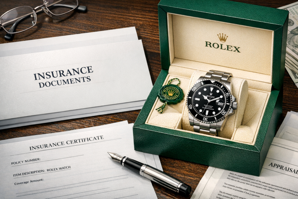  Insuring a Rolex watch with specialized luxury watch insurance