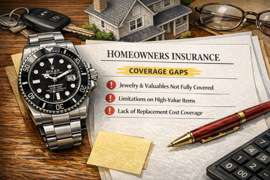  Homeowners insurance limits compared to Rolex watch value