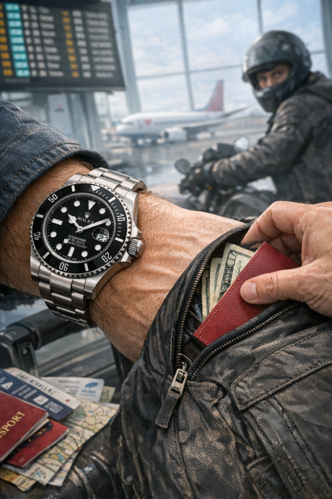 Rolex watch theft and loss scenarios during travel