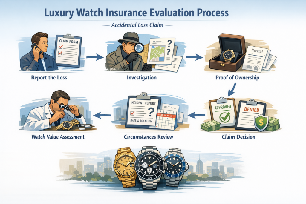 How insurers evaluate accidental loss claims for luxury watches