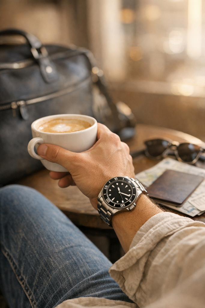  Infographic showing the claims process for luxury watch insurance while traveling abroad 