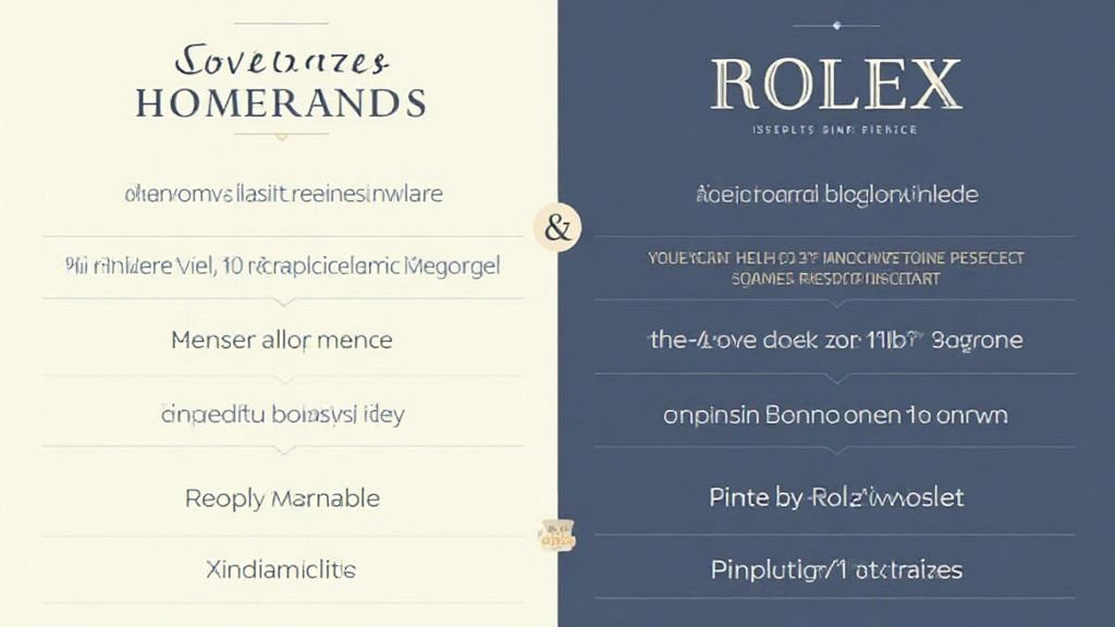 Side-by-side comparison infographic of homeowners insurance versus specialty Rolex watch insurance coverage
