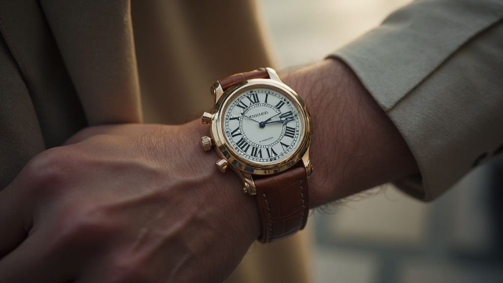 : Cartier watch worn during travel illustrating real‑world insurance risk