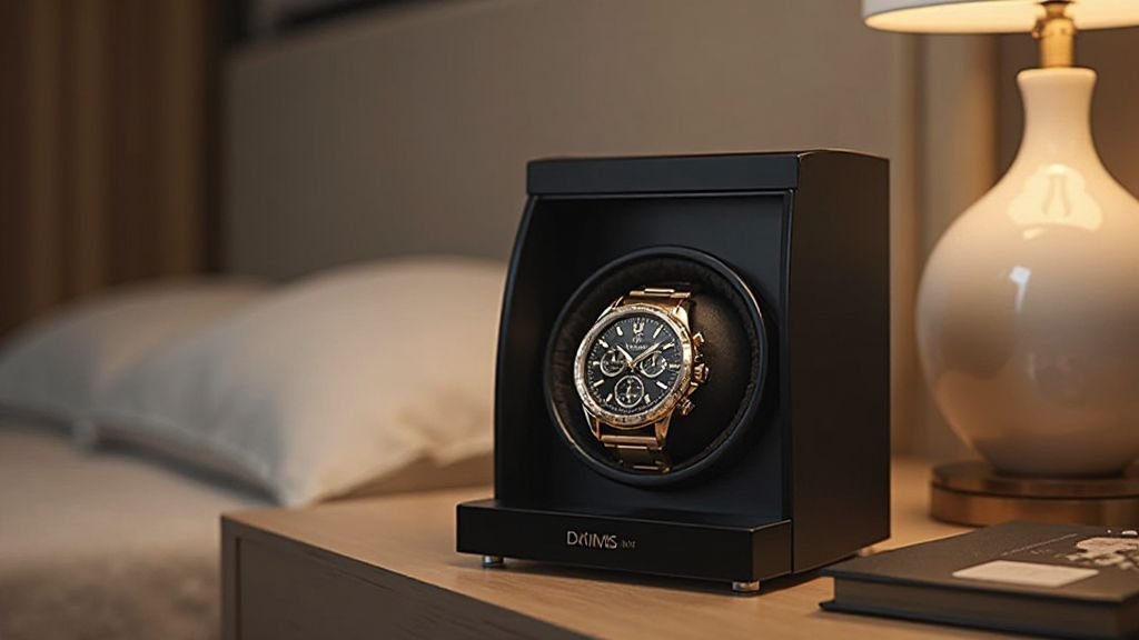  Barrington best watch winders for heavy automatic watches on a modern bedside table