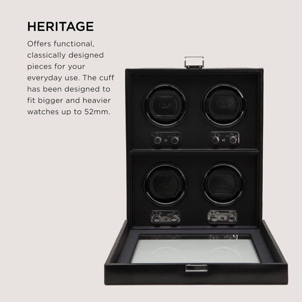 WOLF Heritage 4 Piece Watch Winder