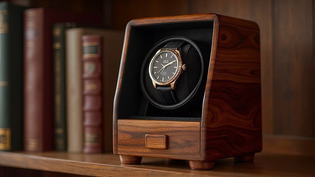 Modestly Single Watch Winder Wood