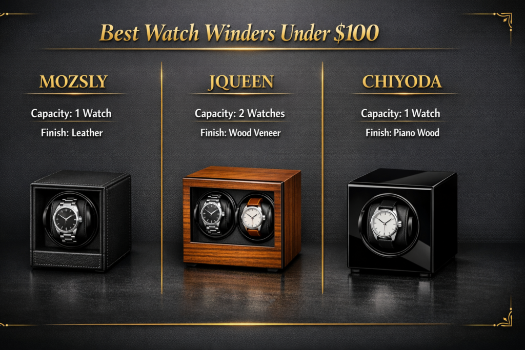 Infogra[hic  3 brand watches under 100 dollars