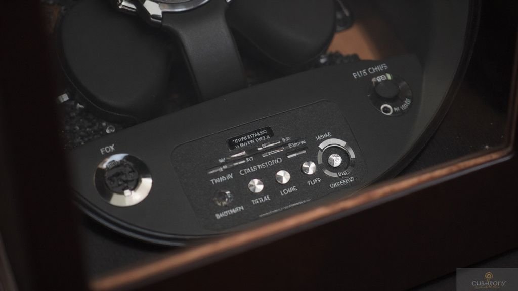 Orbita Sparta single watch winder holding Rolex GMT Master II