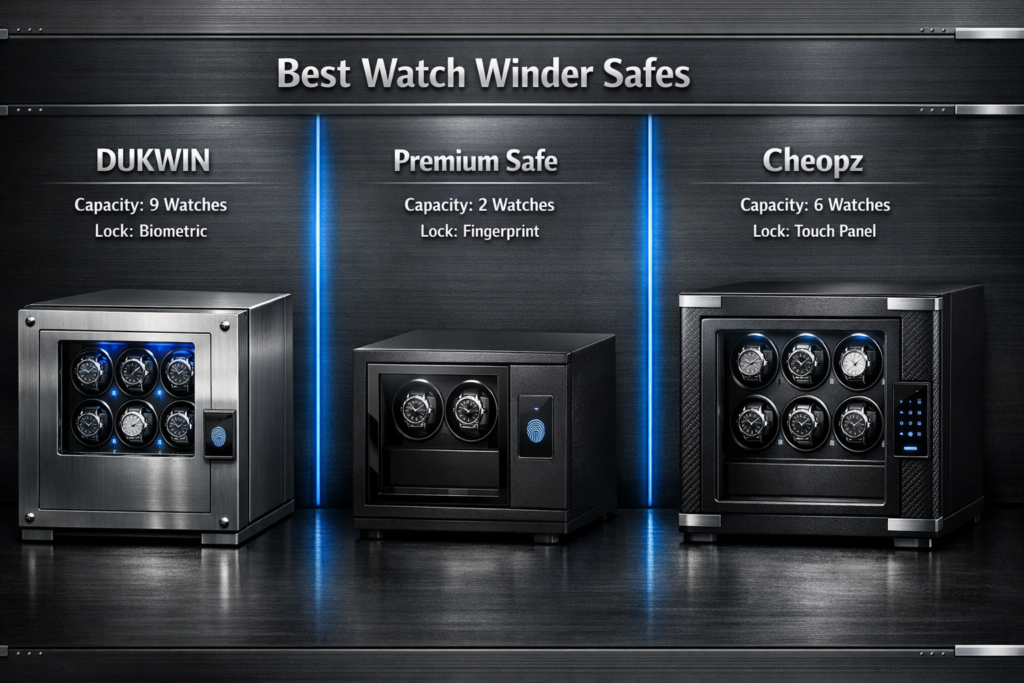 Infographic of 3 different type of Watch safe