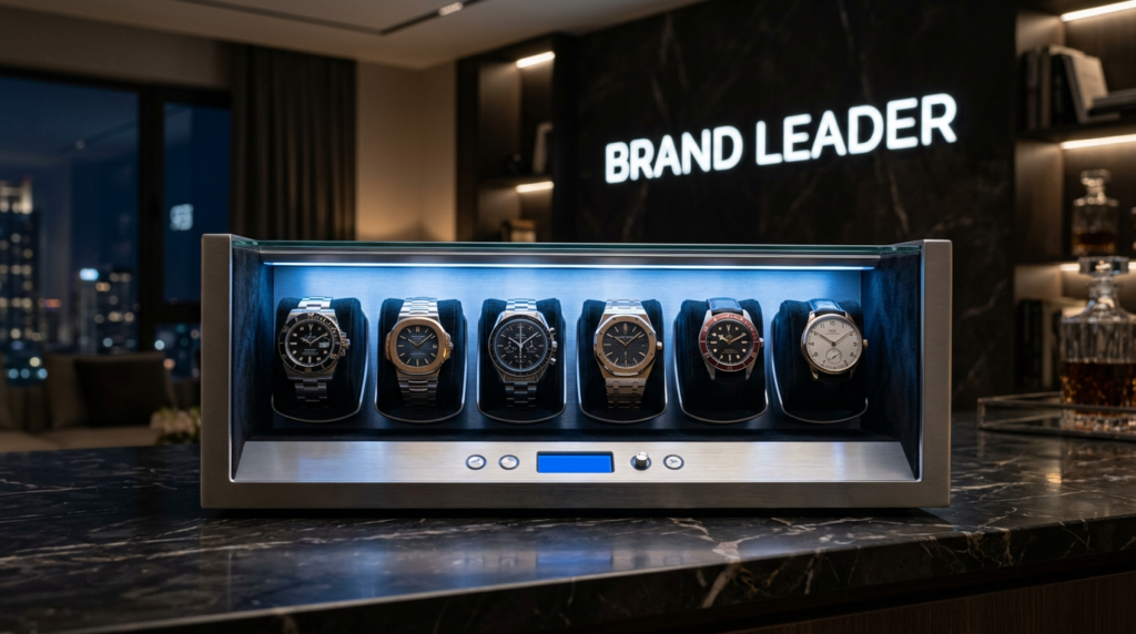 Brand Leader best 6-slot watch winders with LCD display