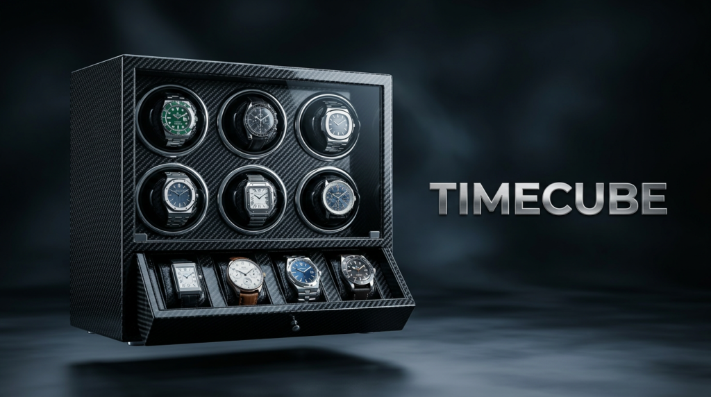  TIMECUBE best 6-slot watch winders with extra storage