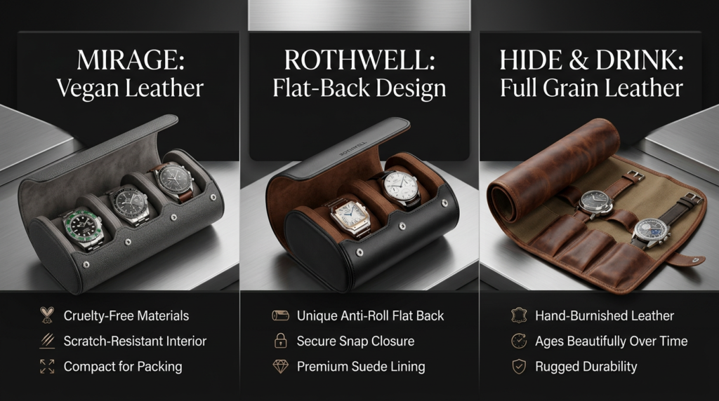 : best travel watch rolls comparison infographic
