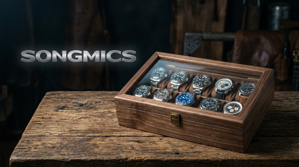 SONGMICS best 10-slot watch boxes
