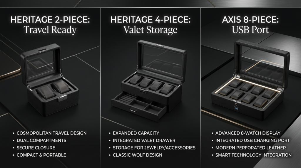  best WOLF watch boxes comparison infographic