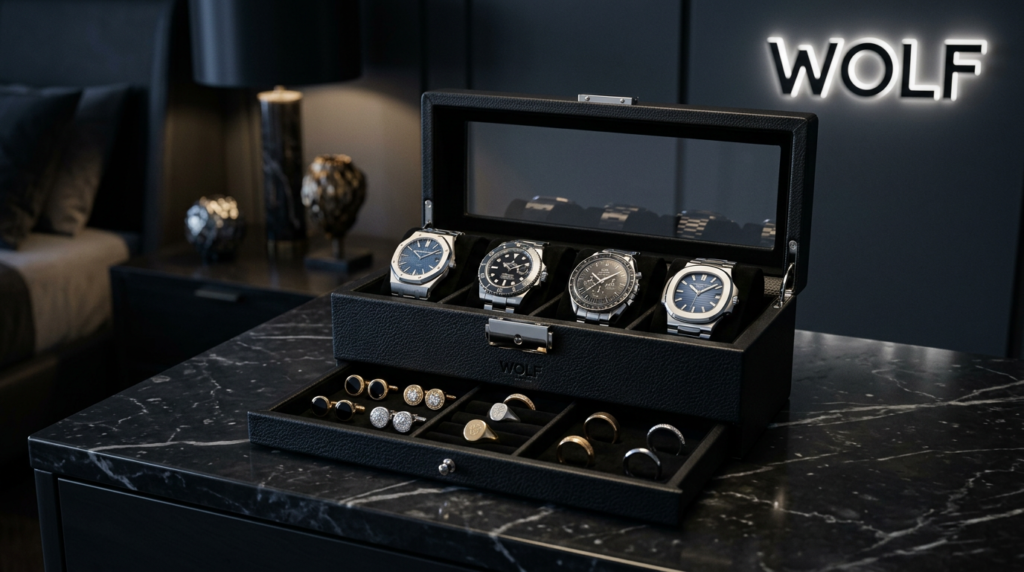  WOLF Heritage 4 piece best WOLF watch boxes
