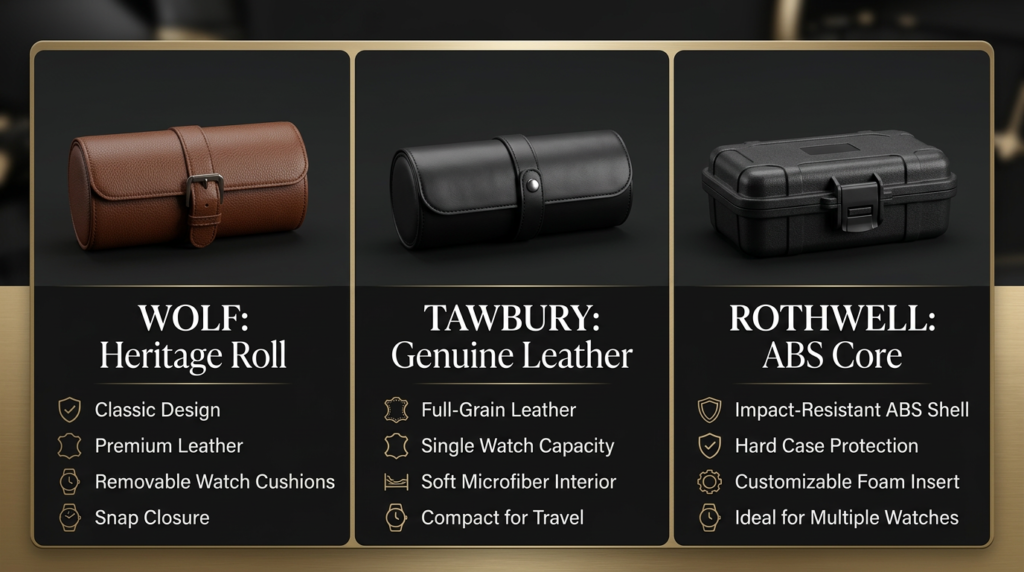 wolf axis travel watch stand alternatives infographic