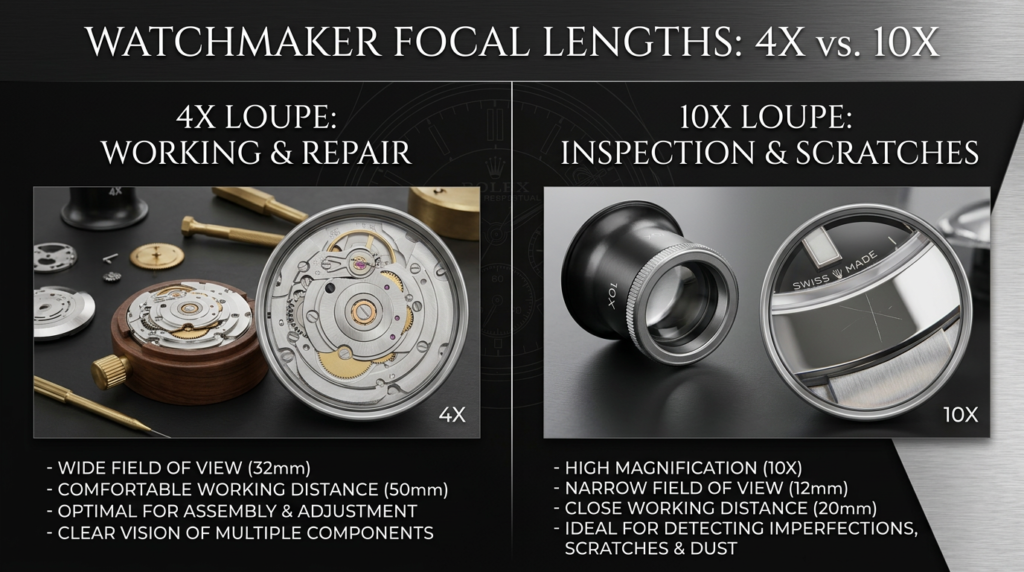 : bergeon watch loupe magnification comparison