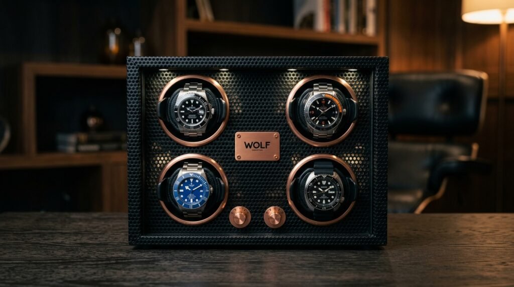  wolf axis 4 piece watch winder