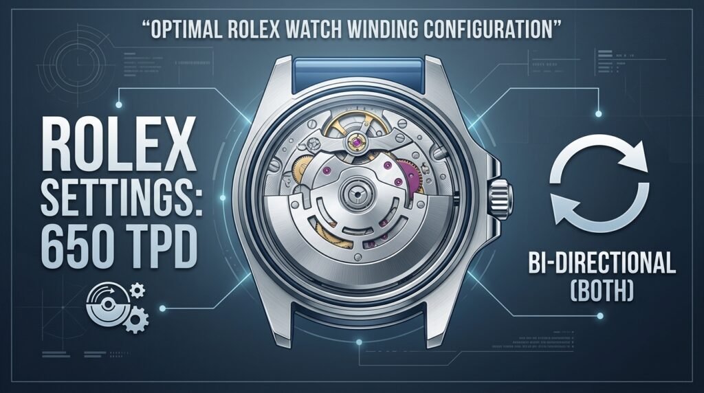 rolex tpd settings