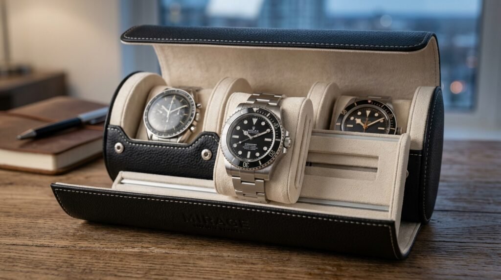  3 watch travel case