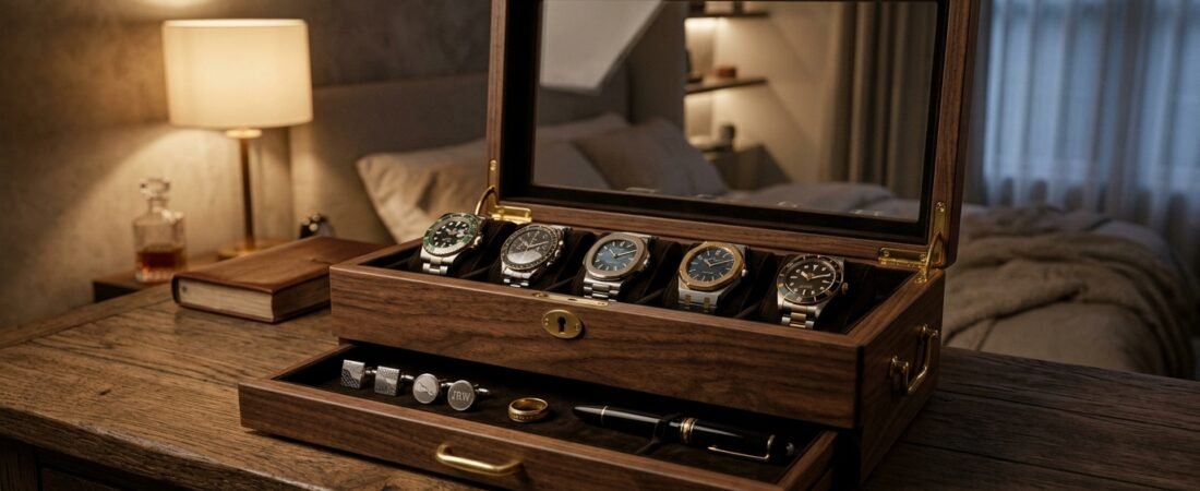 Best Mens Watch Box With Drawer And Valet