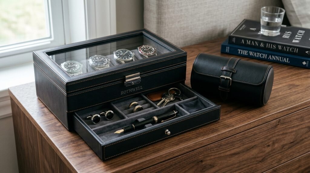  6 watch box with drawer