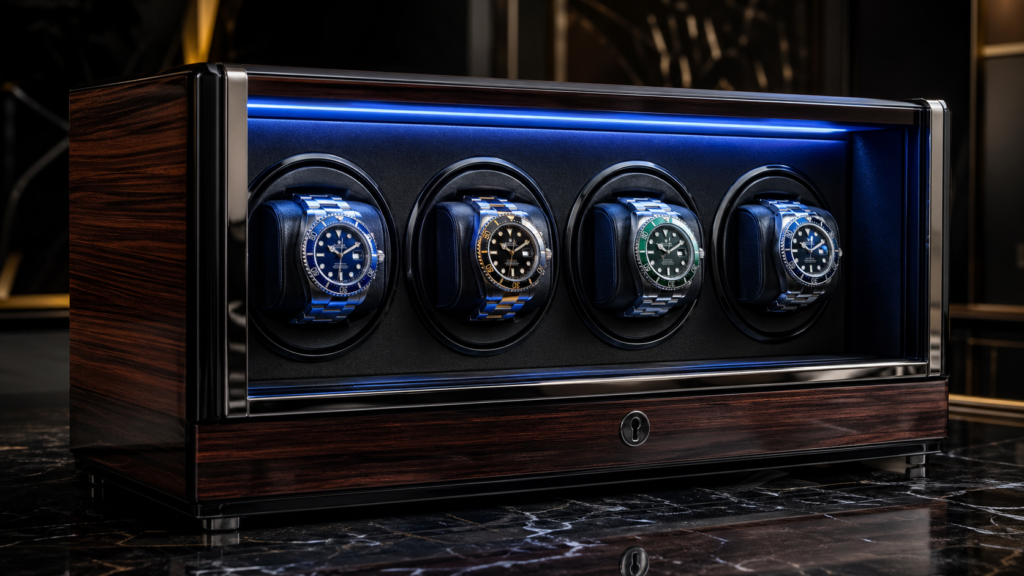  crocodile leather watch winder