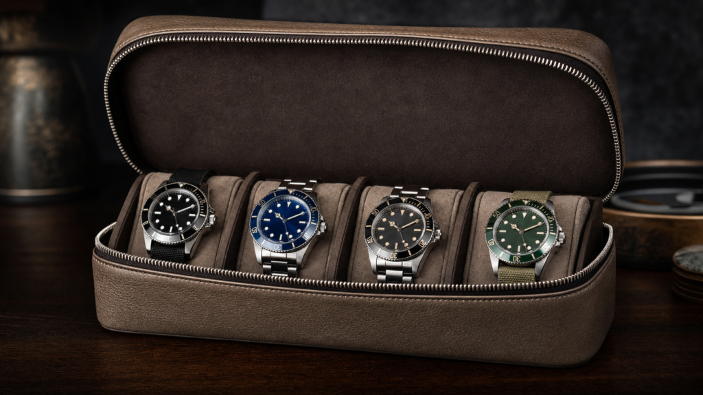  genuine leather watch roll